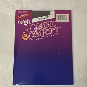 Vintage 90’s Hanes Too! Control Top Pantyhose Reinforced
